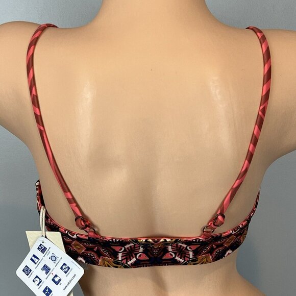 Billabong Sun Tribe Reversible Bikini Top Size Large Trilet NWT - Picture 4 of 16